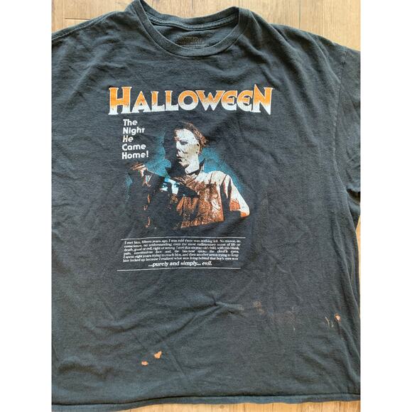 Halloween Jason T-Shirt Black 2XL Classic Horror Movie Tee (Flawed) - Picture 2 of 5